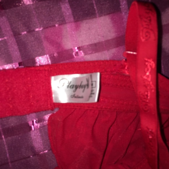 Y2K Playboy Lingerie top with rhinestones … - Picture 7 of 9